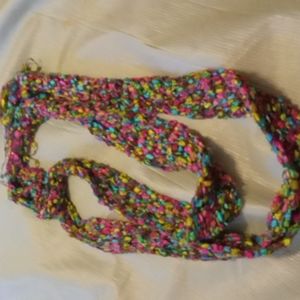 Metallic colored scarf